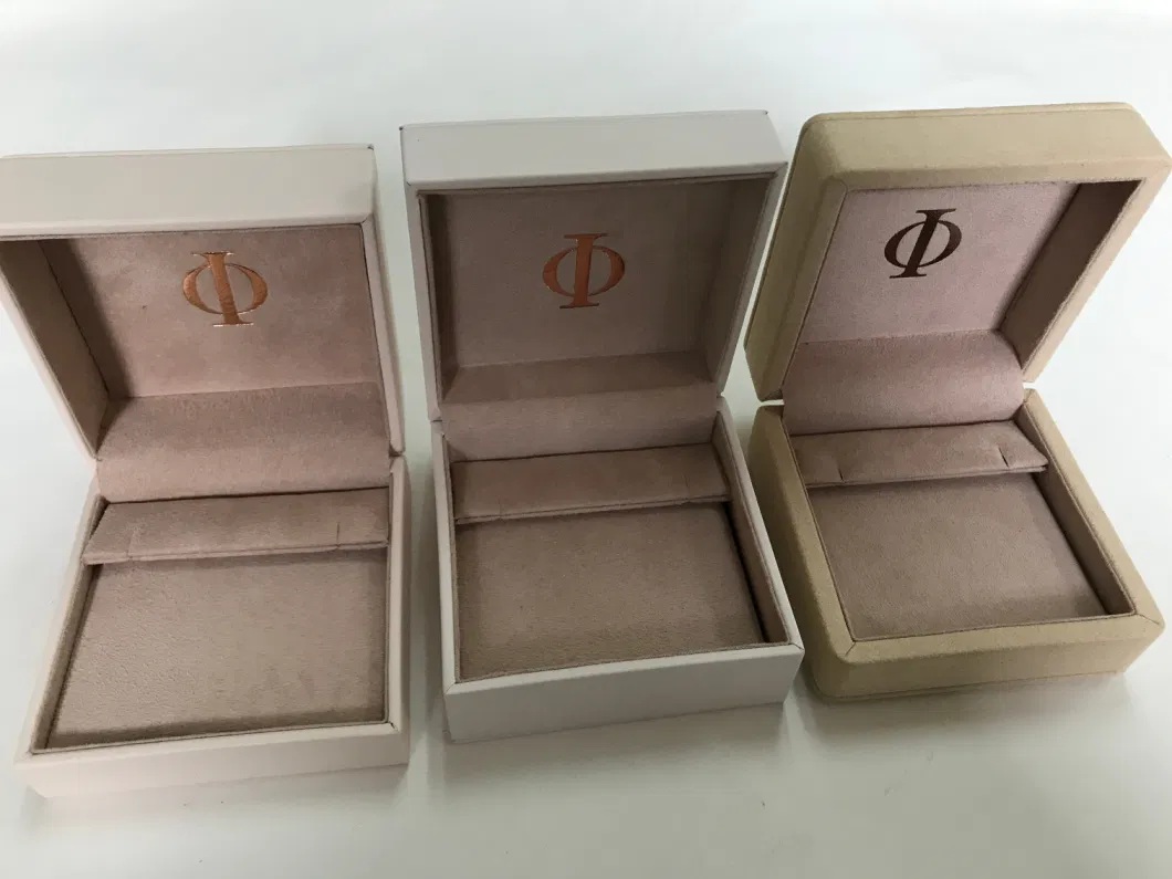 Christmas Stock Cute Leatherette Modern Luxury Gift Ring Jewelry Boxes Gift Packaging Box