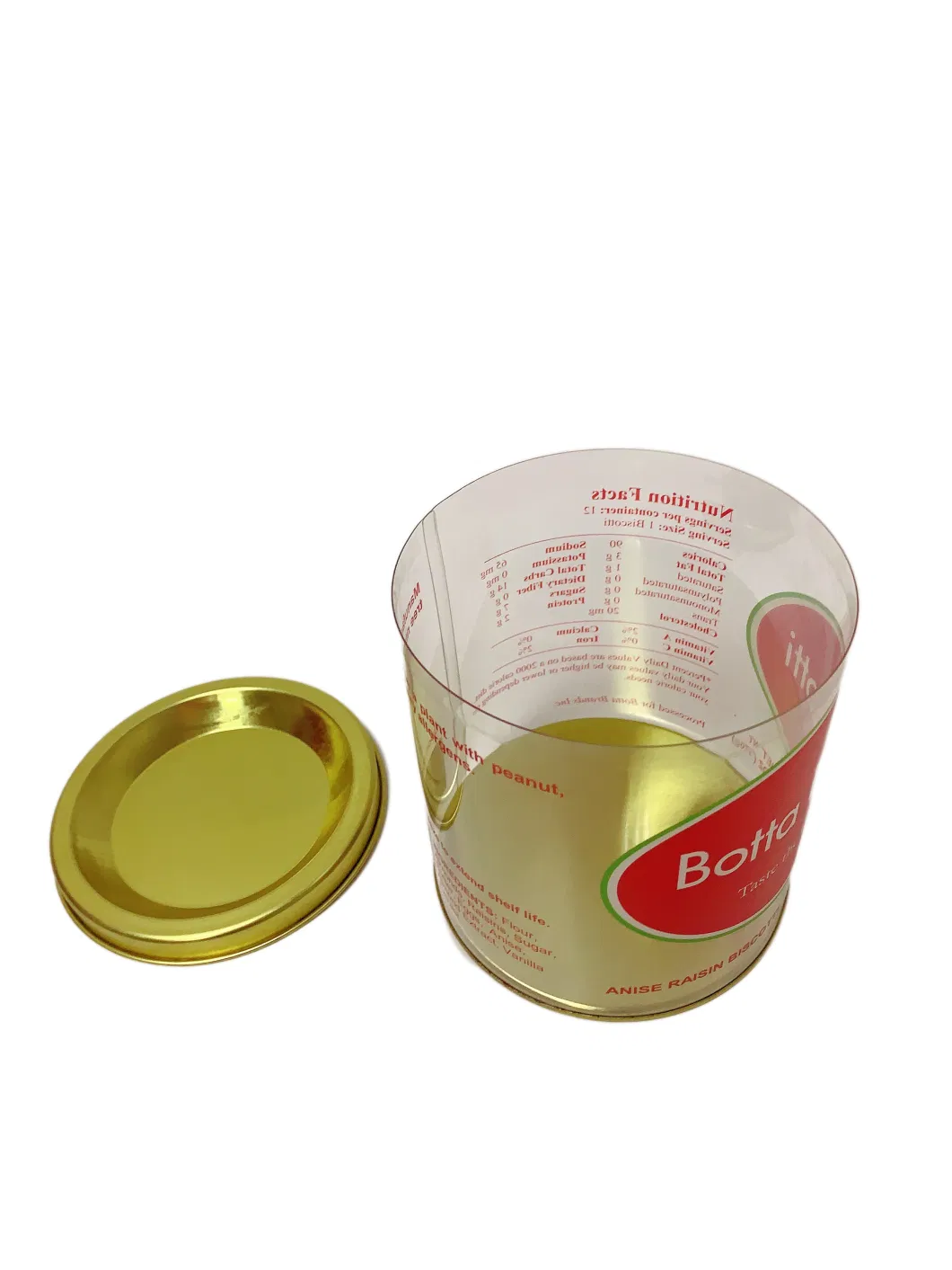 Round Shape Food Grade Clear PVC Tin Bucket Tin Pet Tube for Gift and Toy Packaging Tin Container