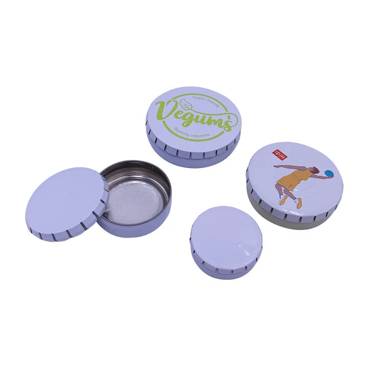 Food Grade Click Clack Tin for Mint Packaging