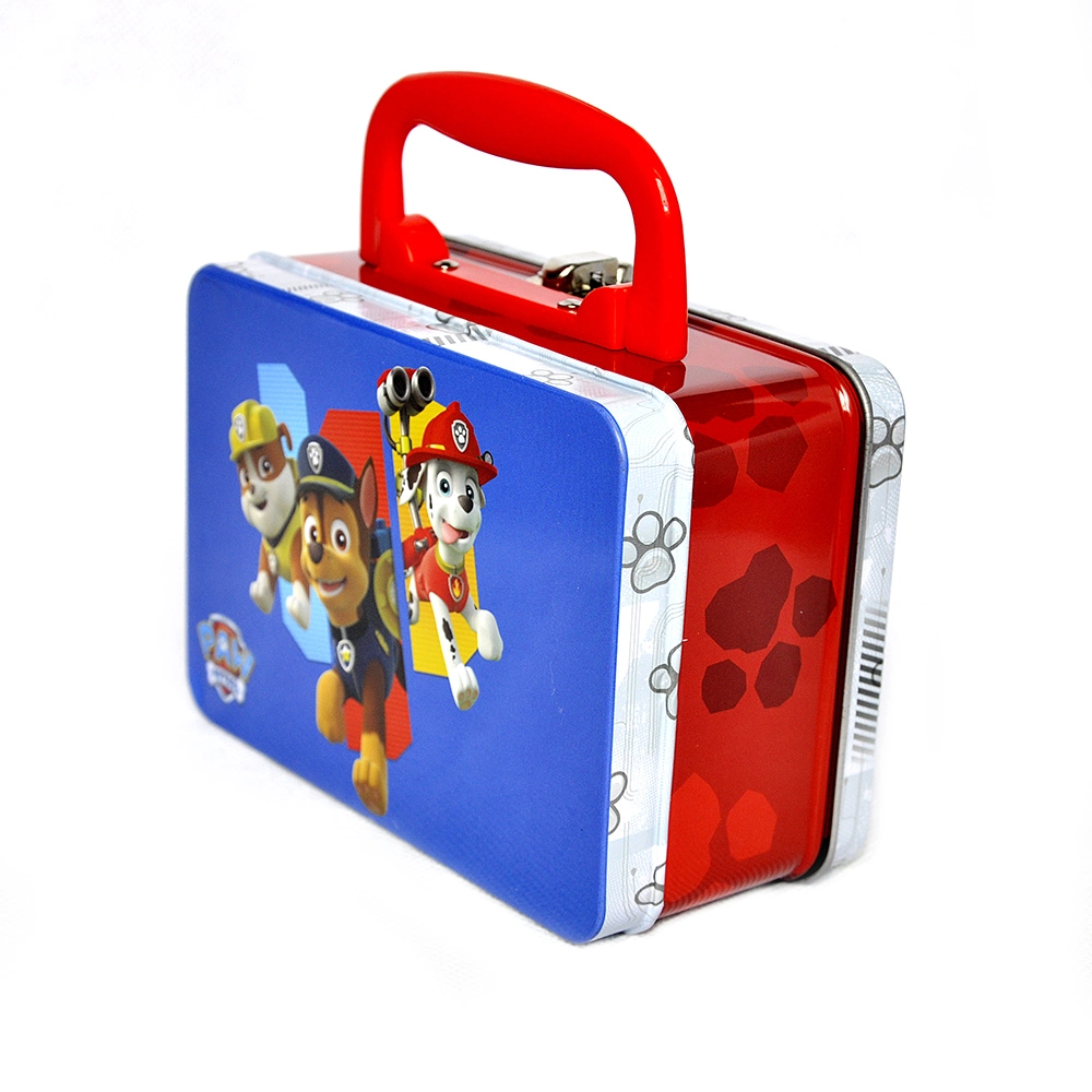 FDA Food Safe Metal Storage Box Pokemon Tin Lunch Box