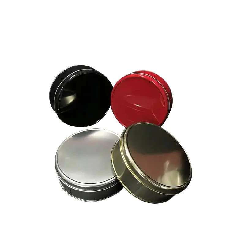 Environmentally Friendly Metal Tin Boxes Accept Custom Circular Food Containers