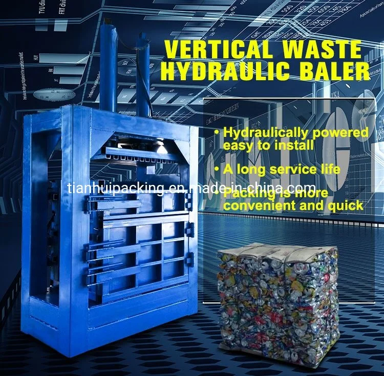 Fully Automatic Hydraulic Cardboard Baler Carton Recycling Machine