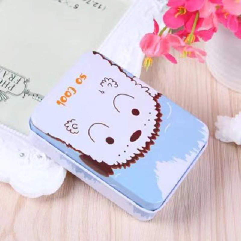 Rectangular Tin Box Empty Tin Box Containers Portable Tea Storage Container with Lid Home Storage Box for Tea Candy