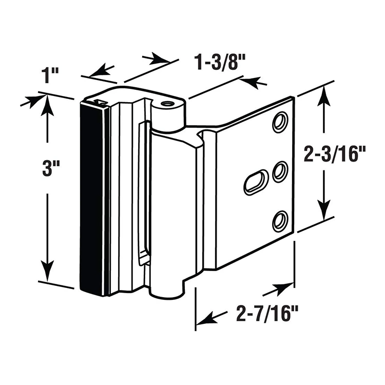 800 Lbs Door Latch Security Protection Reinforcement Lock-Prevents Unauthorized Entry, Add a Door Security Lock for Home Safety &amp; Privacy