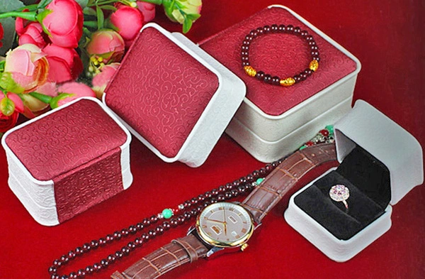 Metal Case Jewelry Velvet Iron Packing for Jewelry Gifts