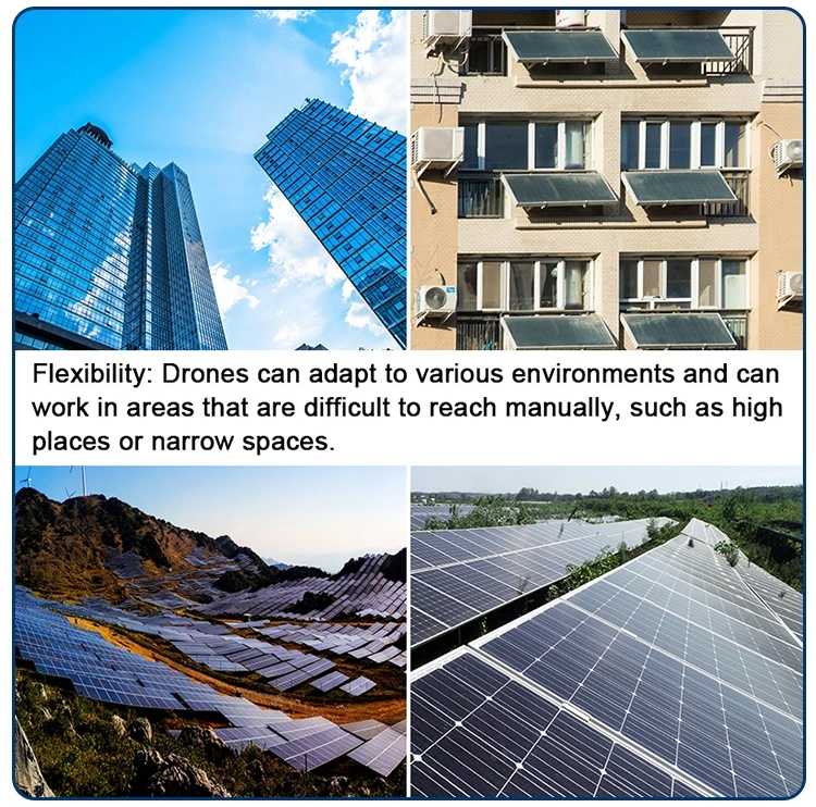 Safe, Efficient and Cost-Effective Cleaning Drone, Suitable for Cleaning Large-Area Photovoltaic Solar Panels, and Can Realize Autonomous Operations