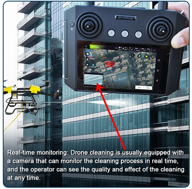 Safe, Efficient and Cost-Effective Cleaning Drone, Suitable for Cleaning Large-Area Photovoltaic Solar Panels, and Can Realize Autonomous Operations