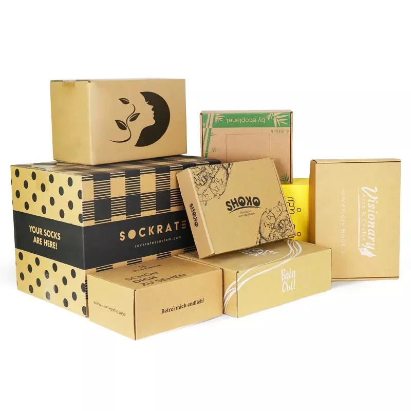 Custom Kraft Paper Wholesale Clamshell Pastry Tea Packing Box.