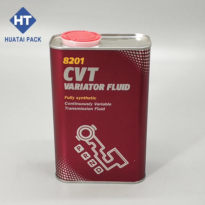 Rectangular F-Style 1L Square Metal Tin Oil Cans Used for Petrol Oil Chemicals