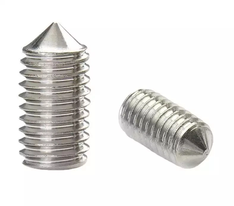 Stainless Steel Headless Hexagon Socket with Cone Point Set Screws DIN934