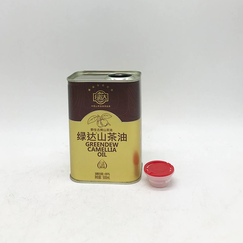 One Pint Metal Tin Can Box Packaging for Olive Cooking Oil