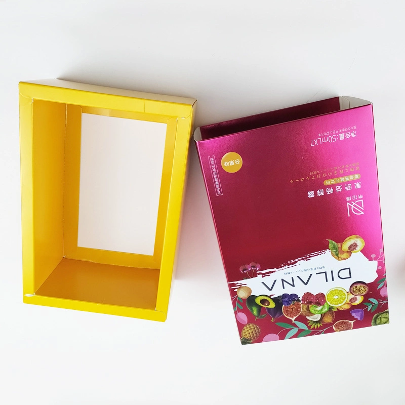 Custom Design Printed Food/Chocolate Packaging Box Gold/Metal Cardboard Packing