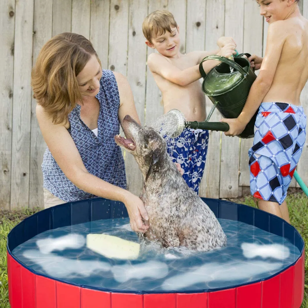 Foldable Dog Pool Pet Bathing Tube Puppy Cats Paddling Pool