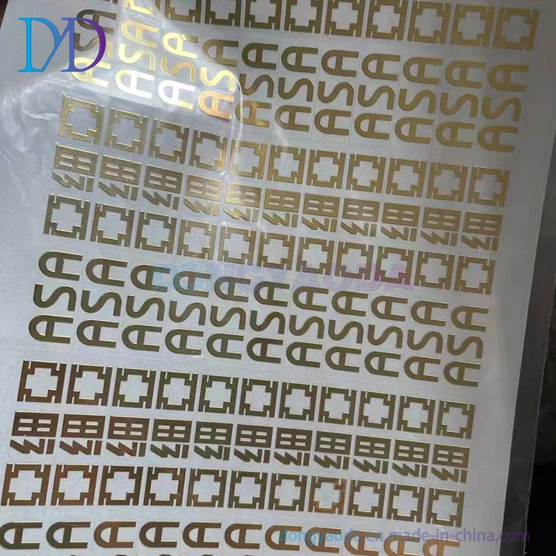 Custom Thin Silver, Gold Nickel 3D Logo Metal Embossed Sticker with 3m Adhesive