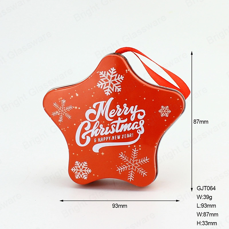 Lovely Mini Star Shape Tin Box for Christmas Tree Docoration Wholesale