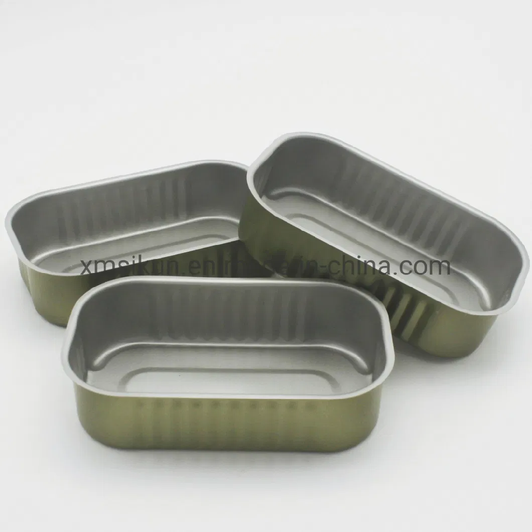 311# Wholesale Sardines Small Square Tin Cheap Can Canned Fish Best Quality Tuna Can Food Grade for Sardine Fish Packing