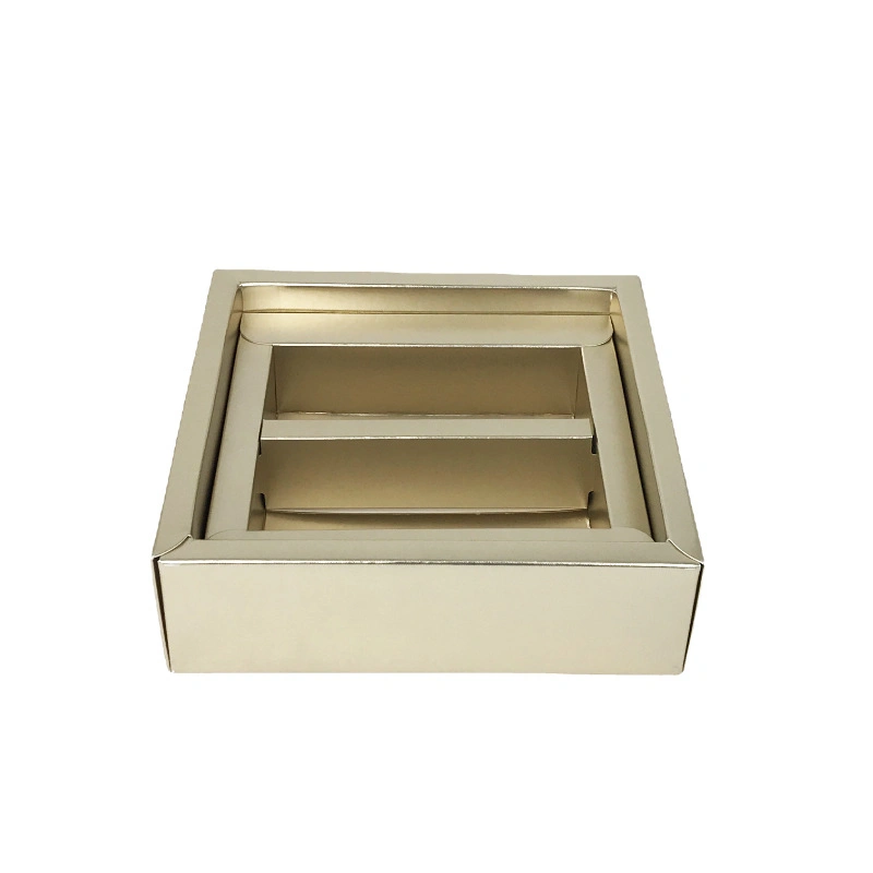 Silver/Gold Cardboard Colorful Packaging Box Metal Reflective Effect Paper Box Cosmetic Packing