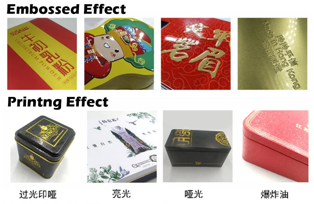 Factory Price Rectangle Shape Tin Box Printed Tin Box Perfume and Cosmetic Tin Cans Metal Box Packaging with Window Tin Box