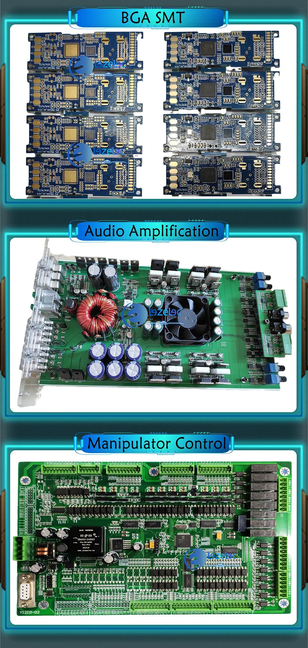 Design Schematic PCB Layout MCU Programming Structural Design Aoi /PCBA Testing