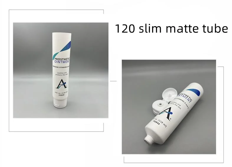 White Matte Empty Cosmetics Plastic Packaging Tube Can Add Logo and Printing 75ml 100ml 120ml