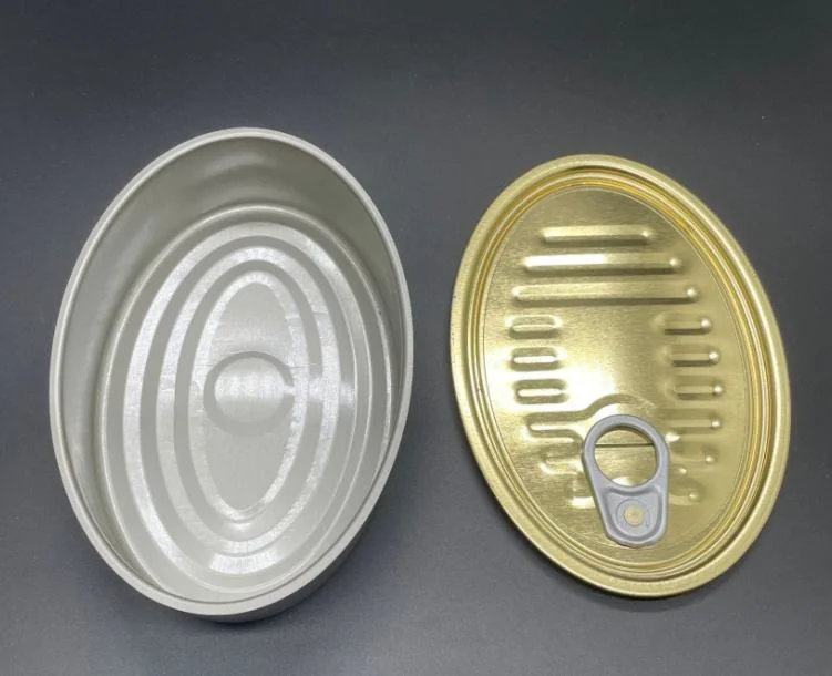 Custom Tuna Fish Seal Oval Shape Food Ring Pull Tin Can Food Canning Can Packing Tin Box