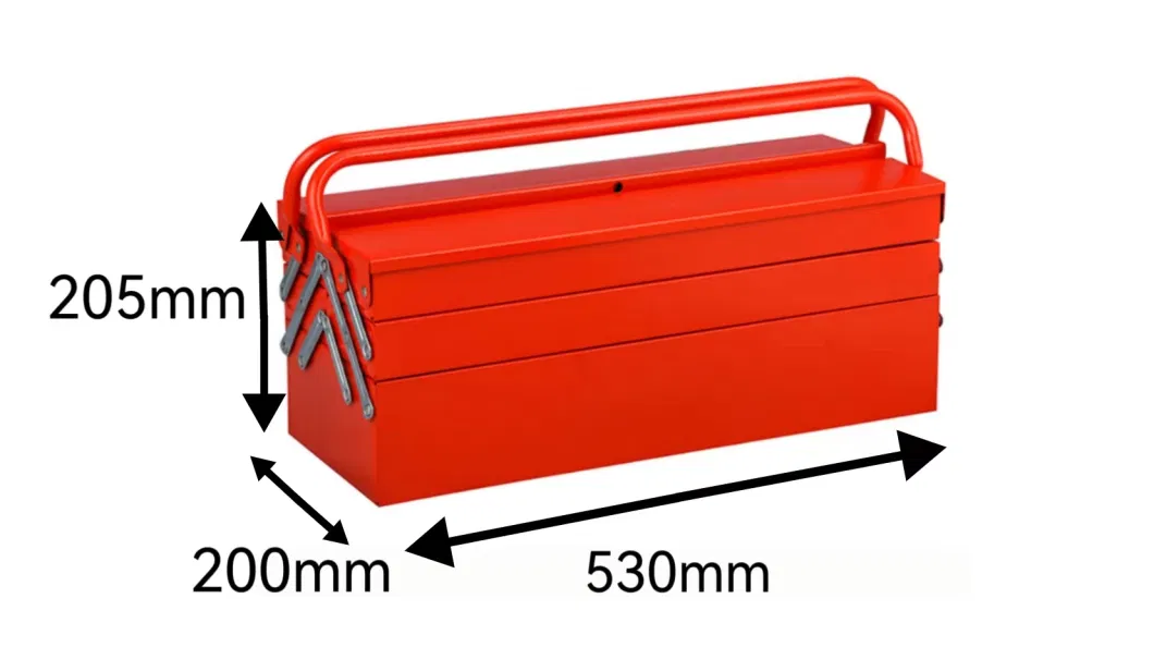 5 Layers Foldable Large Space Metal Toolbox