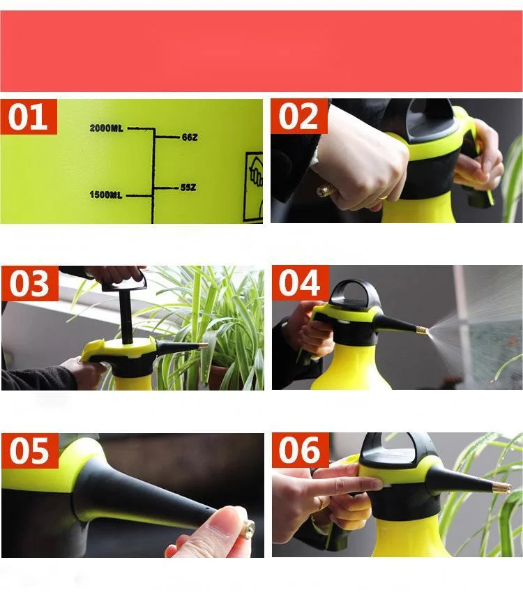 2L Watering Can Gardening Household Pneumatic Small Pressure Watering Spray