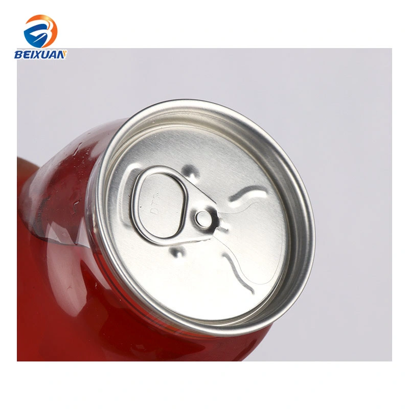 650ml Pet Clear Plastic Can Clear Plastic Cans Packaging with Pull Tab Aluminum Top with Sealing Machine