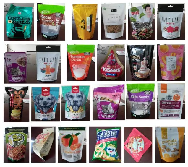 China Manufacturer Customized Printing Ziplock Plastic Food Packaging Bag with Resealable Zipper