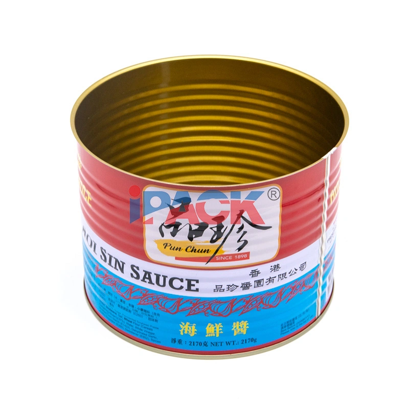 15117# Wholesale Large Capacity Empty 3 Piece Tin Can for Food Packaging