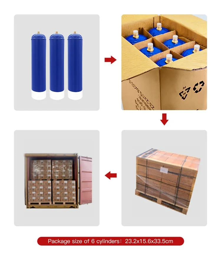 Bmax 580g Food Grade Cartridge Canister Cylinders 0.95L OEM Support Whipped Cream Chargers