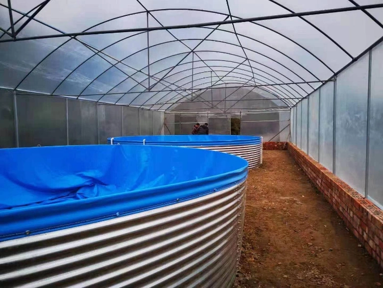 Good Quality Galvanizing Steel Round Fish Pond with PVC Lining