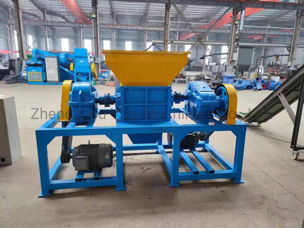 3000kg/H Waste Wood Pallet Bottle Cardboard Shredding Machine Tyre Metal Recycling Machine