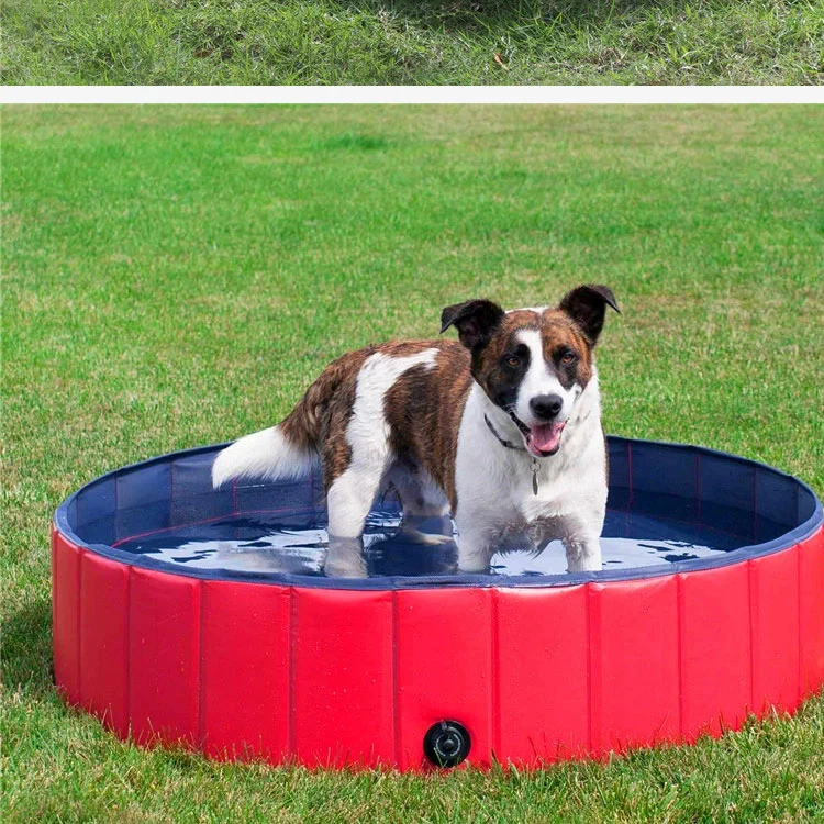 Foldable Dog Pool Pet Bathing Tube Puppy Cats Paddling Pool