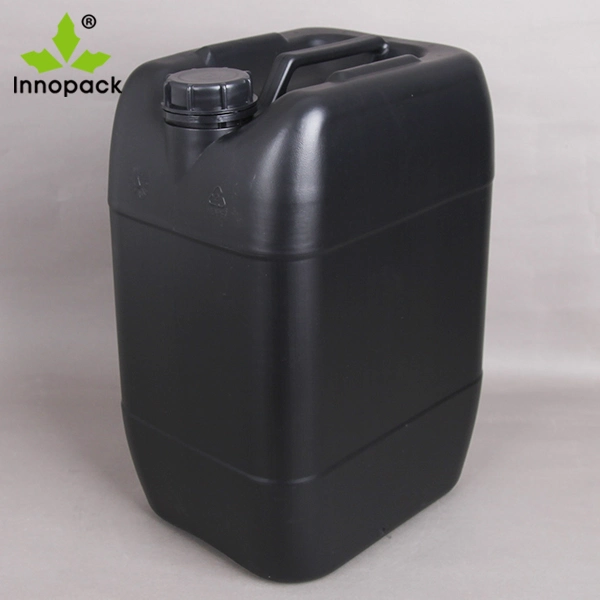 Black 20L Jerry Can with Airtight Screw Cap