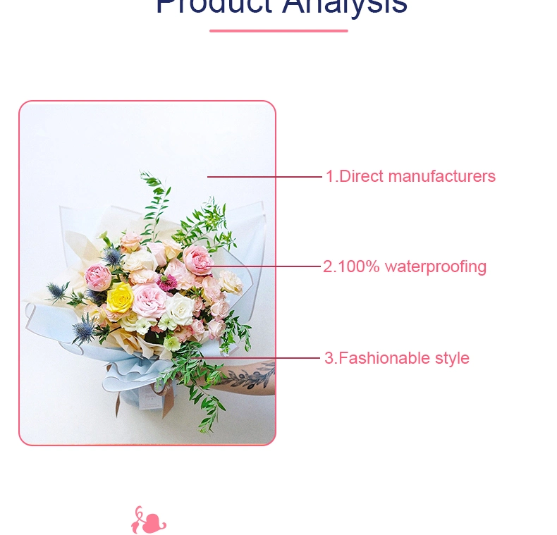 58*58cm Florist Packaging Waterproof Flower Wrapping Paper