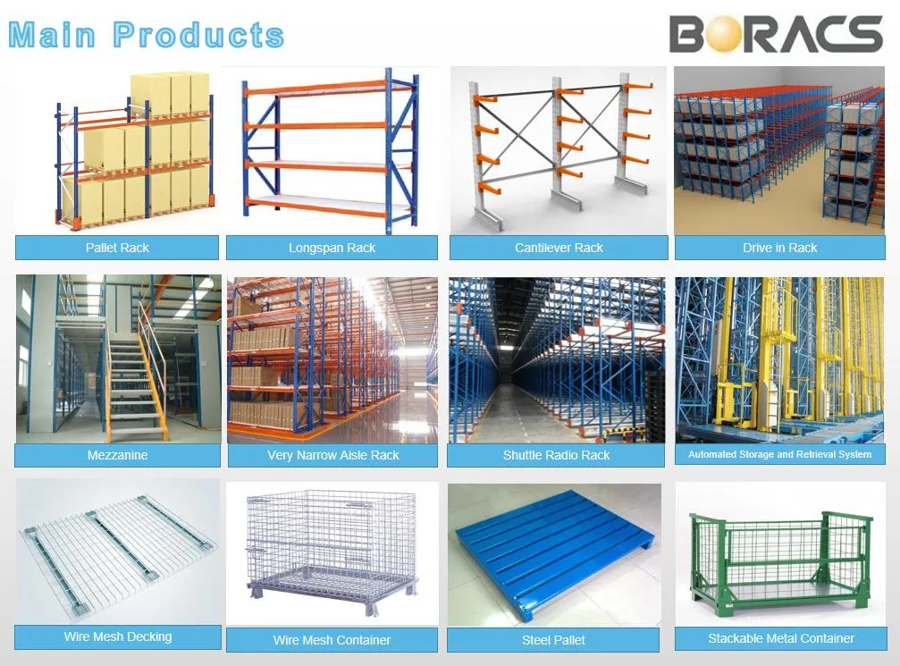 Heavy Duty OEM and ODM Q235 High Capacity Storage Warehouse Mesh Box Wire Cage/Metal Bin Storage Container