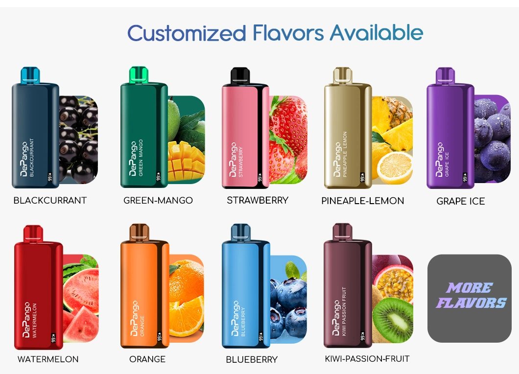 2024 Hot Selling Box Style 5000 Puffs Disposable Vape Pen E Cigarette Custom Vaporizer Box with 36 Flavors