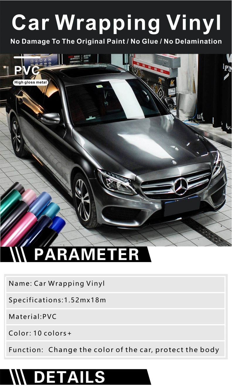 Vinyl Wrap Supplier Matte Gloss Chameleon Chrome Metallic Auto Body Stickers Self Adhesive Vehicle Wrapping Foil Car Vinyl Film