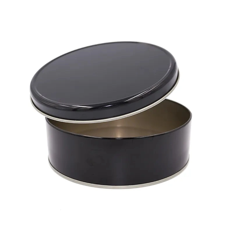 Environmentally Friendly Metal Tin Boxes Accept Custom Circular Food Containers