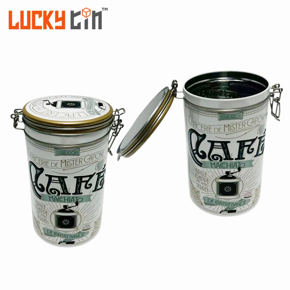 Hot Sale Custom Vietnamese Tinplate Container Packaging Valve Tea Metal Box Empty Sugar Coffee Tin Can Package for Coffee