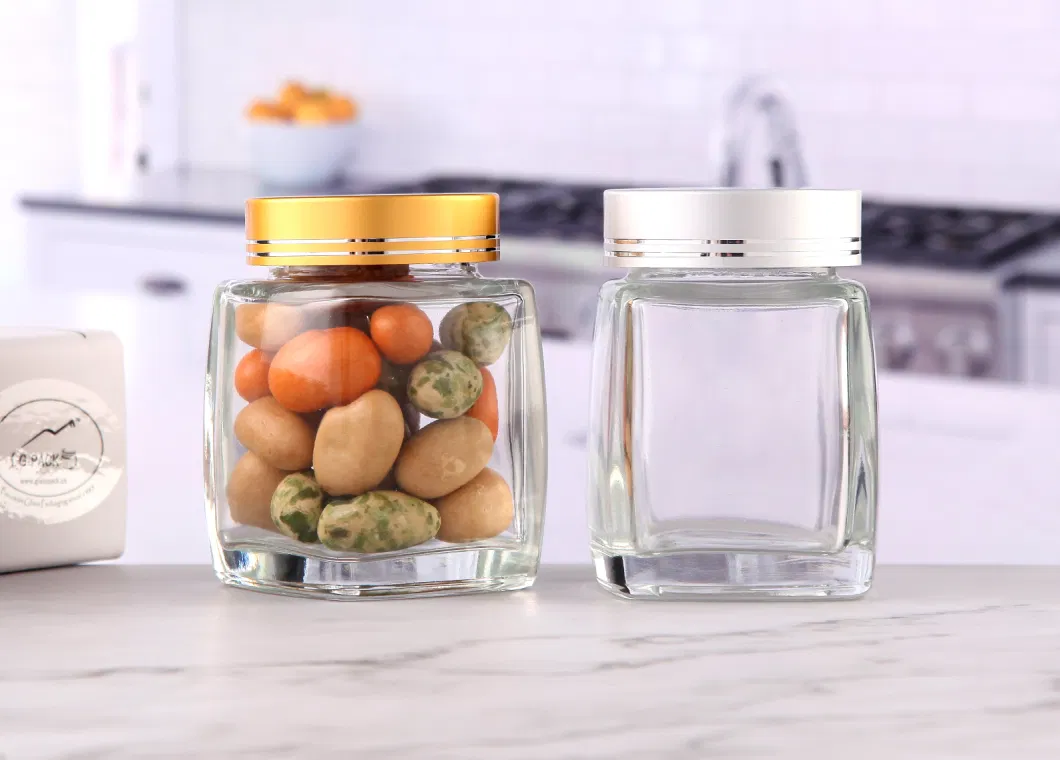 Wholesale Smell Proof Glass Jar Empty Clear Glass Containers Childproof Resistant Glass Jar with Lids