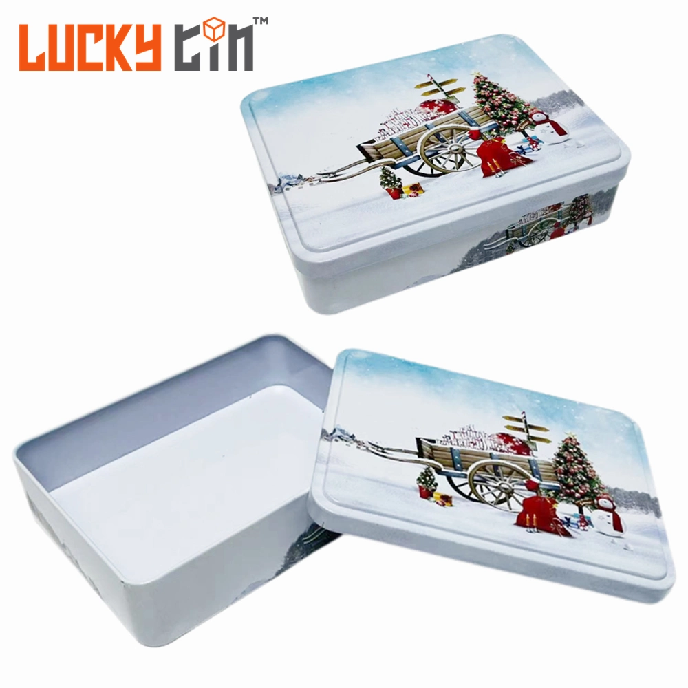 Wholesale Tinplate Packaging Rectangle Metal Case Empty Chocolate Gift Small Tin Box for Chocolate Paper Box