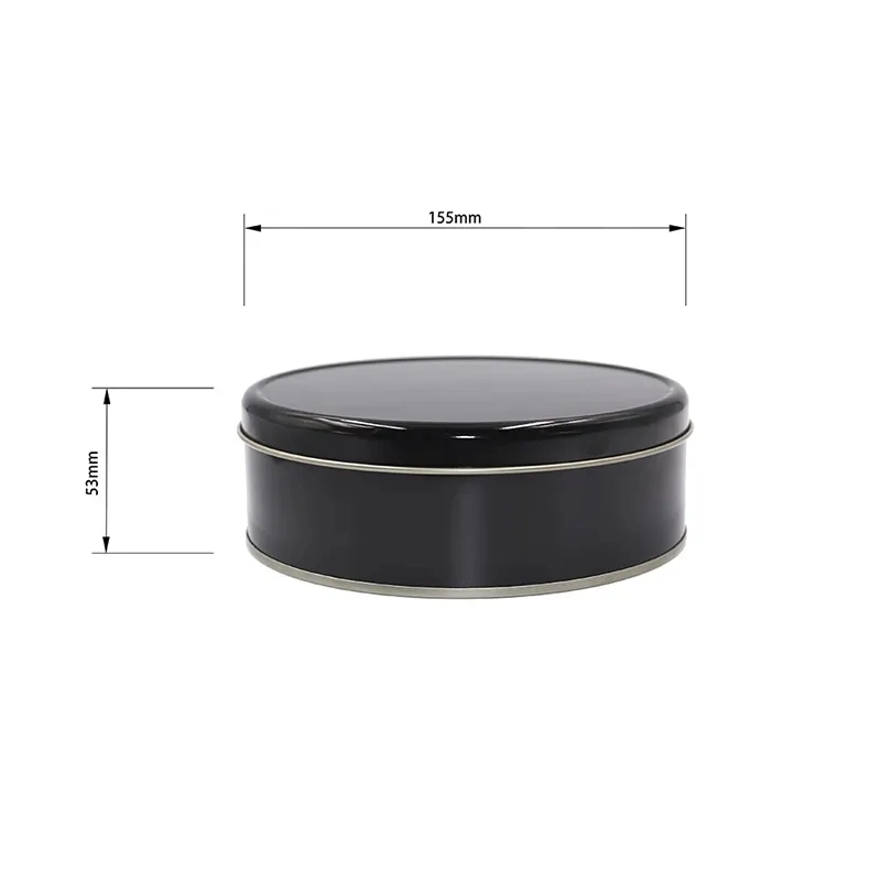 Environmentally Friendly Metal Tin Boxes Accept Custom Circular Food Containers