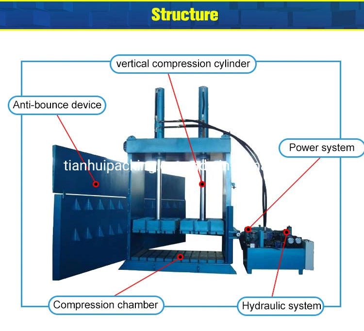 Fully Automatic Hydraulic Cardboard Baler Carton Recycling Machine