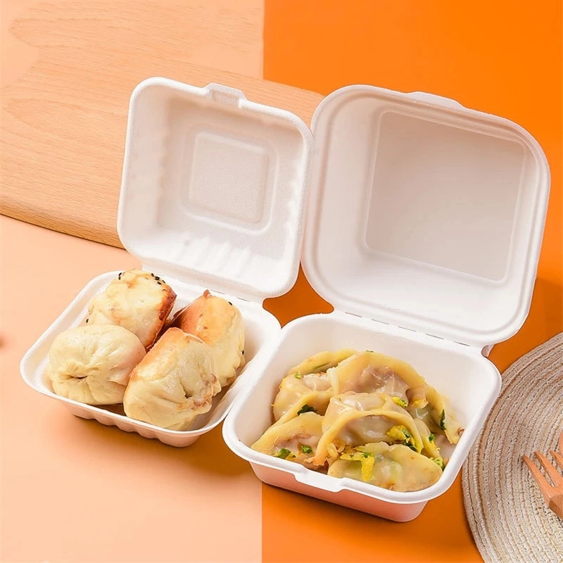 Eco Food Packaging Biodegradable Take Away Boxes Compostable Disposable Food Container