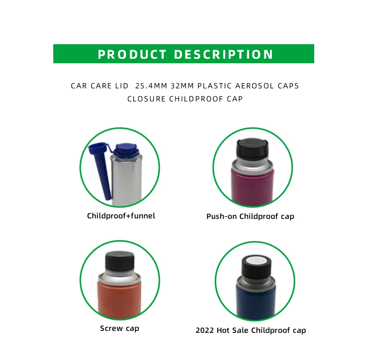 Guangzhou Manufacturer of 32mm Plastic Screw Engine Oil Cap Plastic Lids for Metal Tin Can