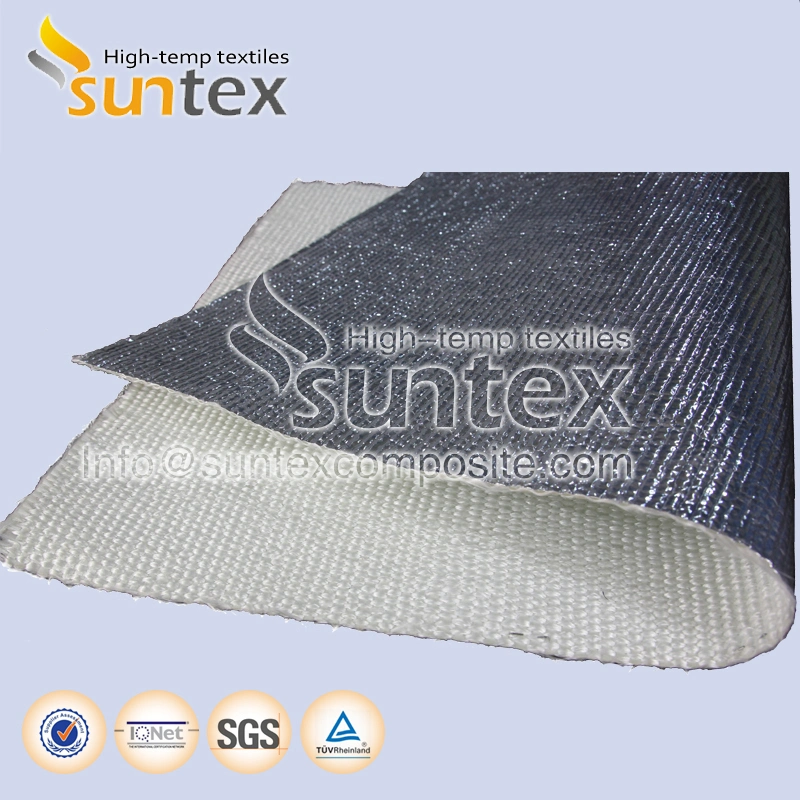 0.2mm Heat Preservation Aluminum Foil Coated Fiberglass Fabric Insulation Blanket