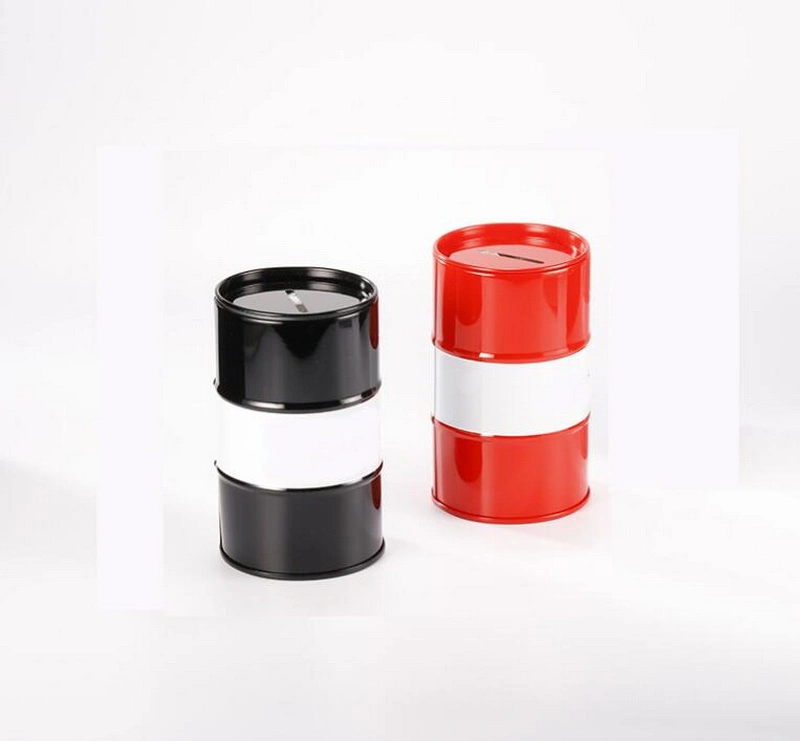 New Design Round Tin Coin Bank Small Metal Money Box