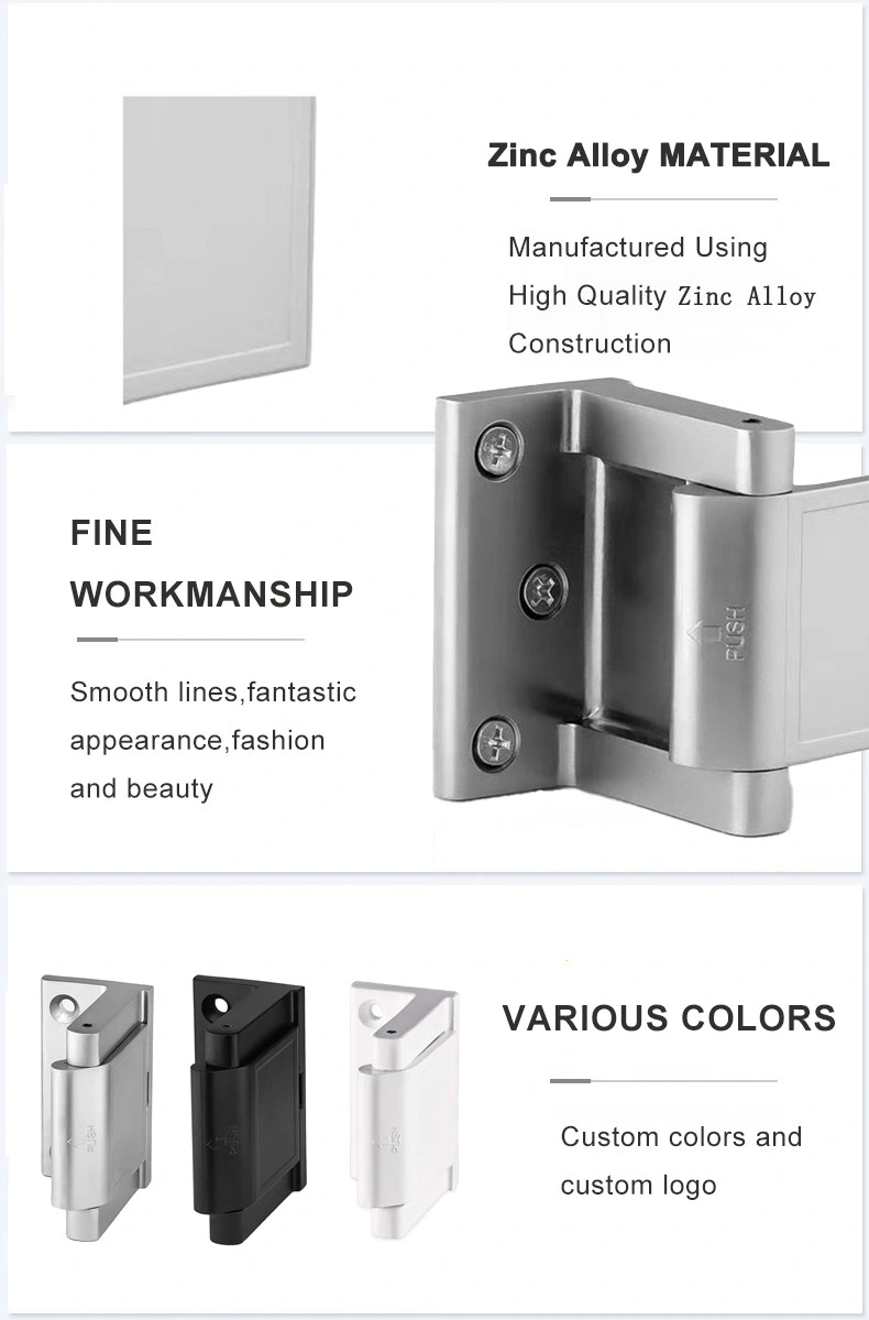 Zinc Alloy Door Lock Latch Security Door Lock Childproof Door Reinforcement Lock